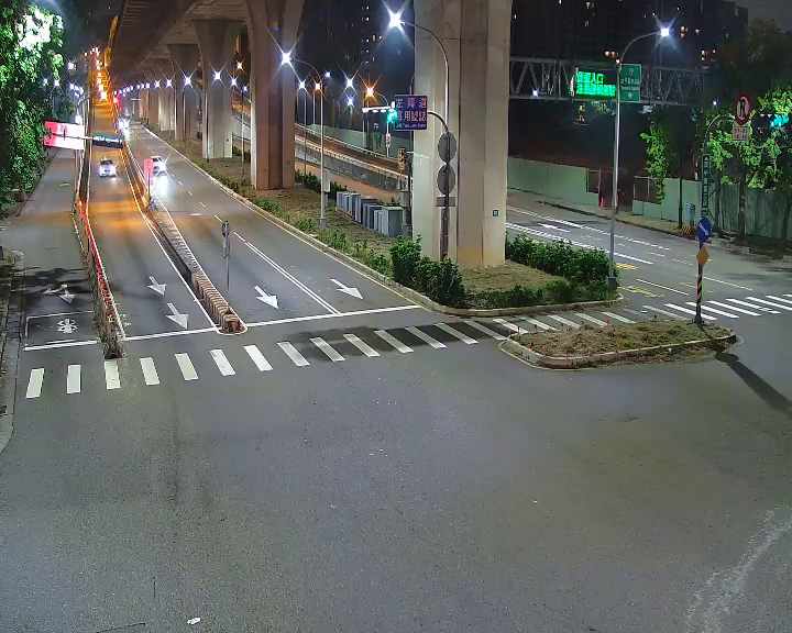 台中市道路 [06175]環中東路/建軍二街(太原下匝道車流往東山路),Huanzhong E. Rd./Jianjun 2nd St. ( to Dongshan Rd.) 距離1.6公里