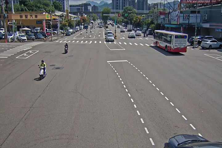 太原路/軍功路(右側車流往環中東路)